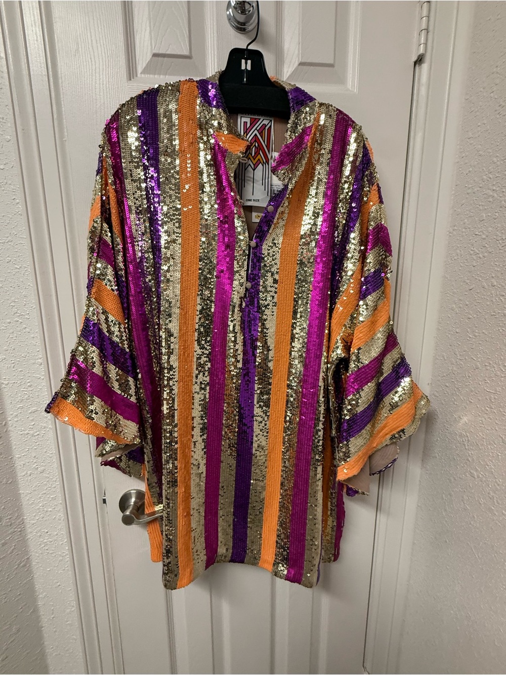 La Vie Style House Cabana Stripe Mini Caftan
